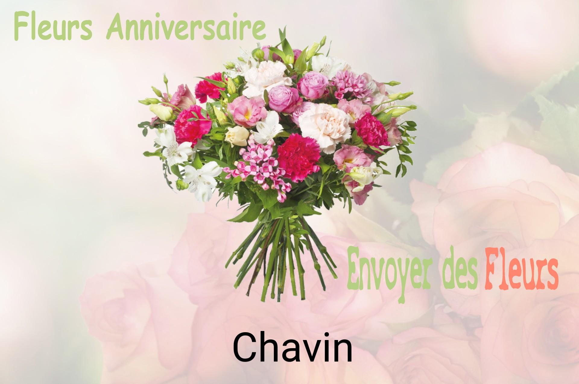 Bouquet de fleurs d’anniversaire livré à Chavin